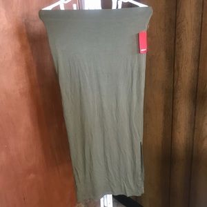 Forever 21 Olive Midi Skirt